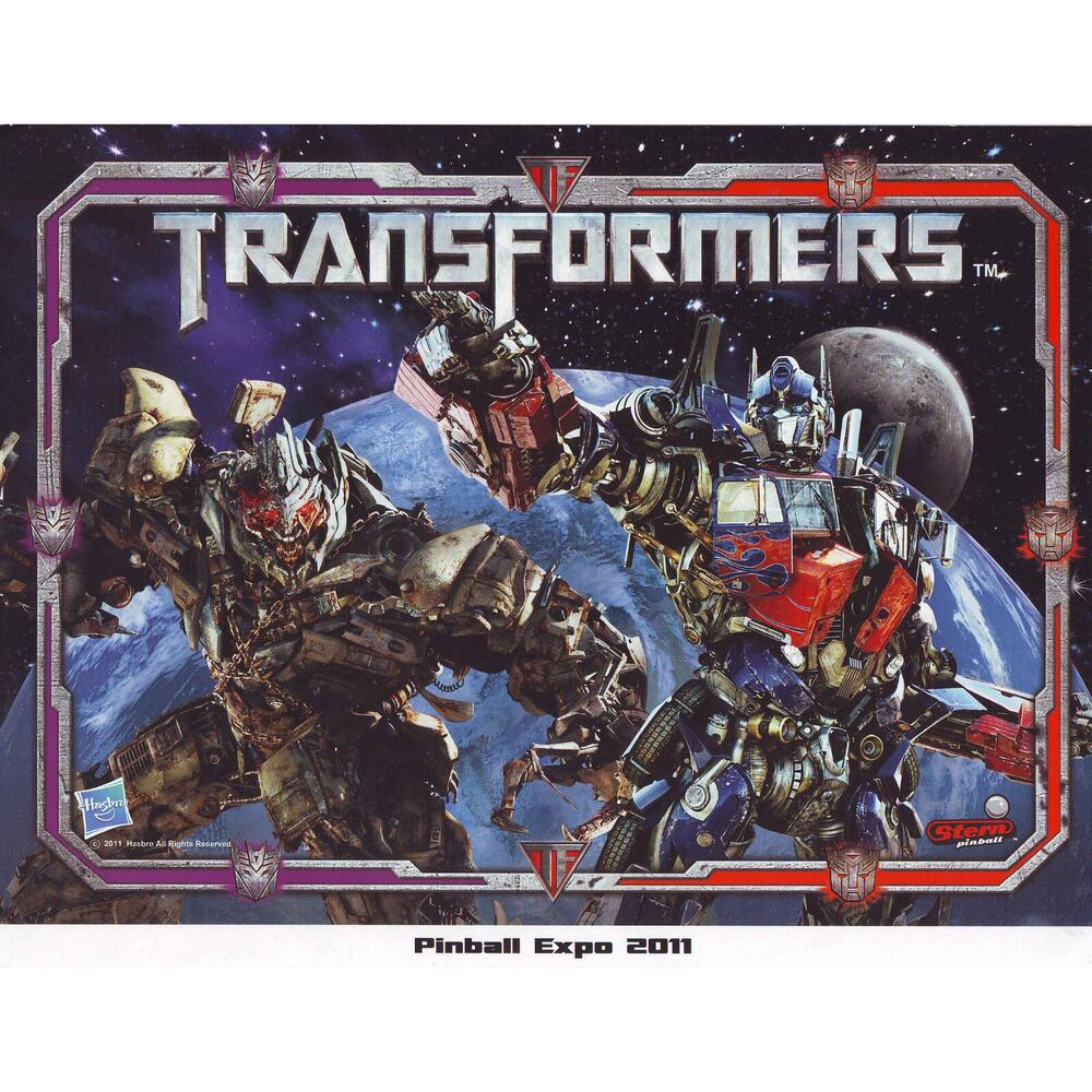 Transformers Pinball Expo 2011 Original NOS Game Promo Photo Space Age Art